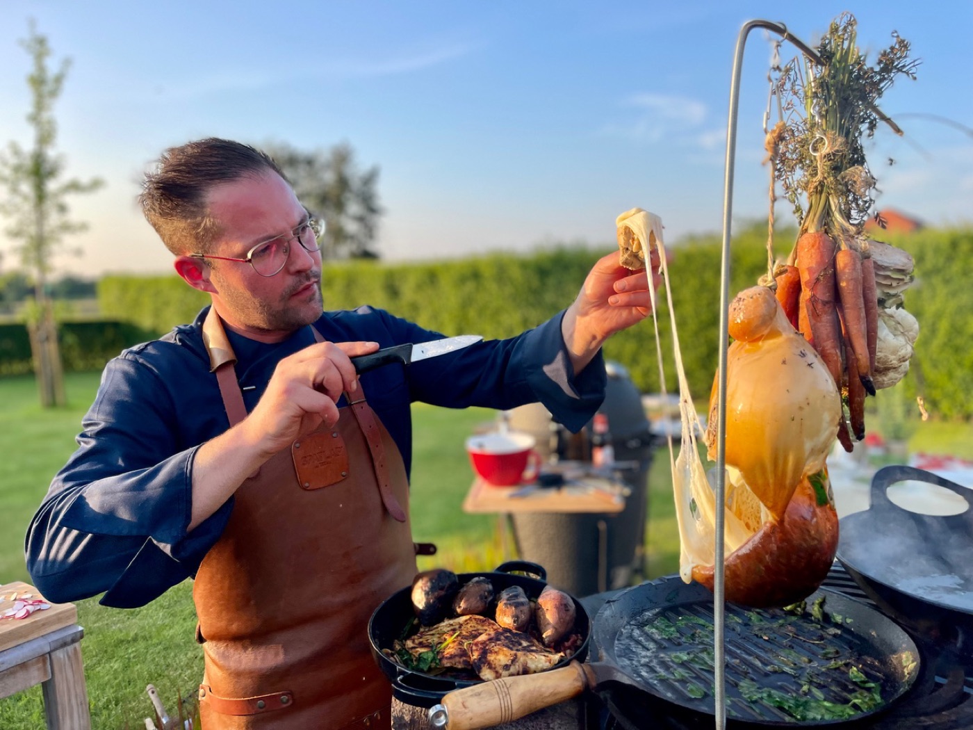 Kristof aan het werk